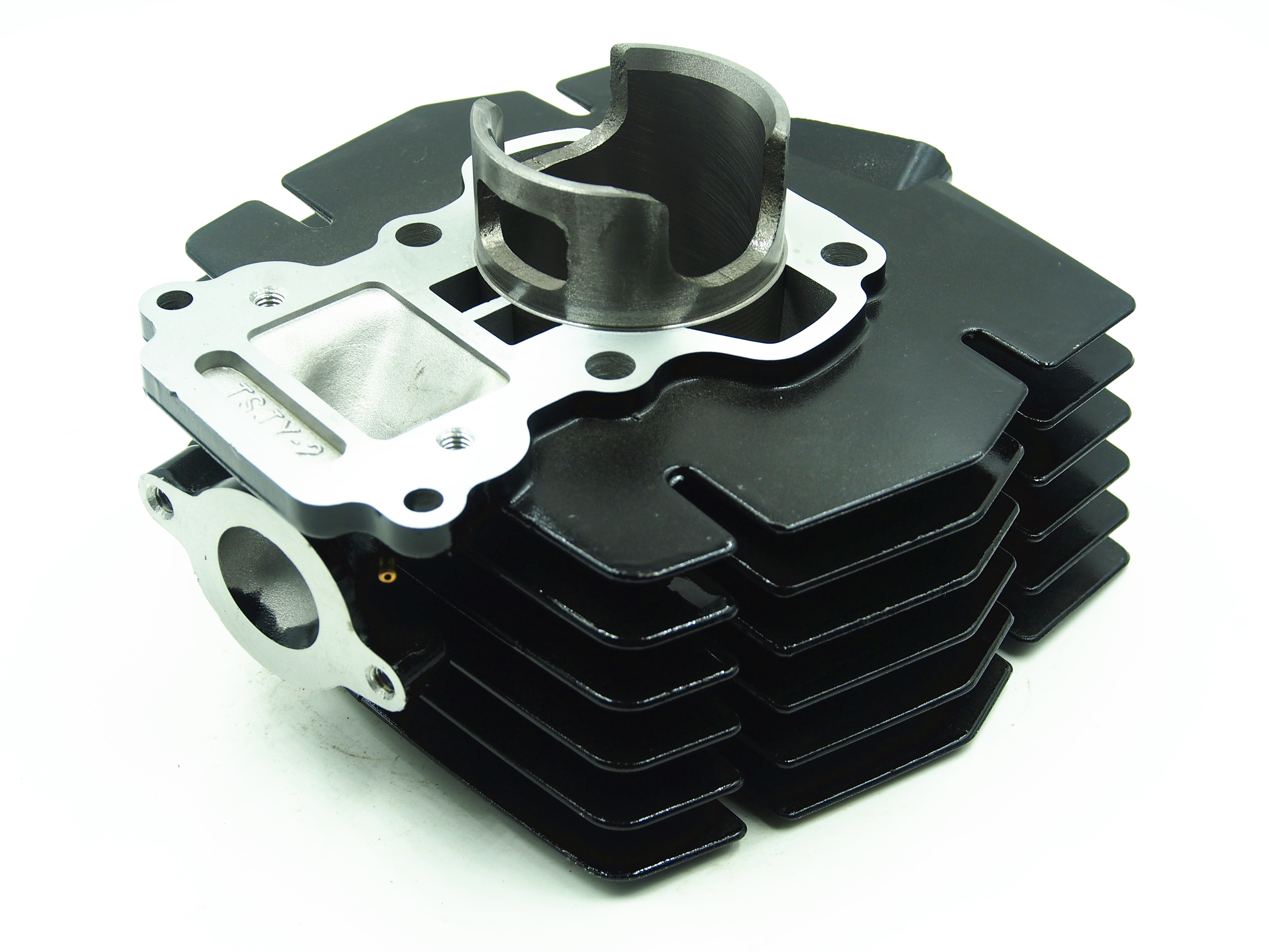 Black Color Durable Aluminum Cylinder Block For Motorcycle Spare Parts